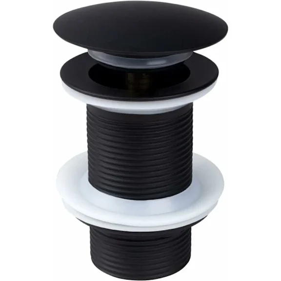 1 pc black basin drain without overflow, universal pop-up basin drain
