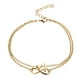 thumbnail image 1 of Corazón Anklet Capa Pulseras Mujer Letras Cadena Doble Inicial 26 Carta para las mujeres Anklet Anklet Joyería Anklet Pie Corazón, 1 of 5
