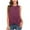 Wine, variant on Scyoekwg Womens Tops Crewneck Pleated Stitching T-shirt Sleeveless Tank Tops Solid Color Summer Suspenders Loose Casual Dressy Blouse Sling Blouses (Wine,XL)