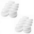 thumbnail image 2 of 20Pcs Plastic Storage Caps Lids Ribbed for 86mm Standard Regular Mouth Mason Jar Bottle, 2 of 7