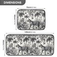 thumbnail image 4 of Dailycode 2 Pcs Kitchen Rug Set Non Slip Absorbent Soft Floor Mats for Kitchen Bathroom Tigers Palm Tree Flower 19.7"x27.6"+19.7"x47.2", 4 of 7