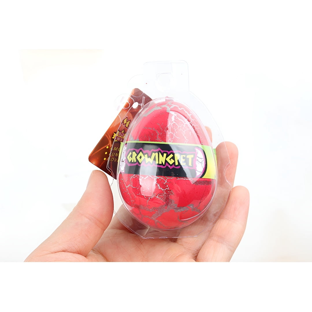 PIKACHY 12Pcs Hatching Dinosaur Eggs Grow In Water Educational Toy Easter Basket Stuffer Plastic Colorful Cracks