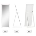 thumbnail image 3 of 58" x 20" Full Length Mirror with Frame, Floor Standing Mirror, Rectangular Full Body Mirror for Bedroom, Living Room, White, 3 of 7