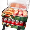 thumbnail image 5 of Christmas Large Capacity Double Layered Insulated Lunch Bag, 2 Compartment Refrigerated Meal Bag for Hand Carry, 7.1x11.4x16.1 Inches, 5 of 6