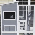 thumbnail image 6 of Barara King Cat Kennel Condo Shelter, Cat House,Cat Enclosure w/ 4 Tier Resting Rooms, 3 Platforms, 1 Soft Ladder, 2 Ramps, 1 Hammock, Gray, 6 of 11