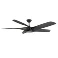 thumbnail image 3 of Kendal Lighting TITUS 60 in. Ceiling Fan with LED Light Kit Satin Nickel/Dark Walnut, 3 of 3