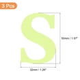 thumbnail image 2 of Uxcell 3Pack 2" Glow in the Dark Alphabet Letter Sticker Wall Ceiling Decor Letter "S", 2 of 5