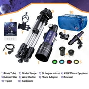 BEBANG Telescope for Astronomy, 70mm Professional Refractor Telescope for Kids Adults Beginners, Portable Telescope with Tripod