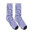 thumbnail image 4 of Athletic Socks Holographic Iridescent Color Wrinkled Foil Sport Running Calf Socks Crew Socks for Men Women, 4 of 7