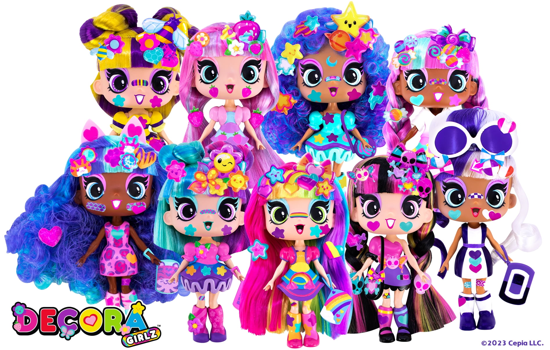 Decora Fashion Girlz 5" Tall Collectible Dolls: Unbox & Decorate Your Mystery Pack, Children Ages 4+(图5) Decora Fashion Girlz 5" Tall Collectible Dolls: Unbox & Decorate Your Mystery Pack, Children Ages 4+(图5)