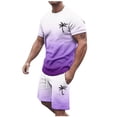 thumbnail image 1 of SHIXIAOO Men's 2025 Summer Tracksuit Plus Size Short Sleeve O Neck Athletic Suit Casual Color Block Drawstring Waist Tracksuit Set Men Work Suit Velour Track Suit Men, 1 of 5