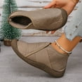 thumbnail image 4 of Coffee Women Slip On High Top Shoes With Round Toe For Everyday Use, 4 of 9