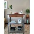 thumbnail image 4 of Eccostyle Solid Bamboo & Stainless Steel Kitchen Cart with Drawer - Caramel, 4 of 6
