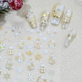 thumbnail image 2 of Pegatinas de uñas Lukmexor Christmas con diseño de árbol de Navidad en relieve en 5D, 2 of 7