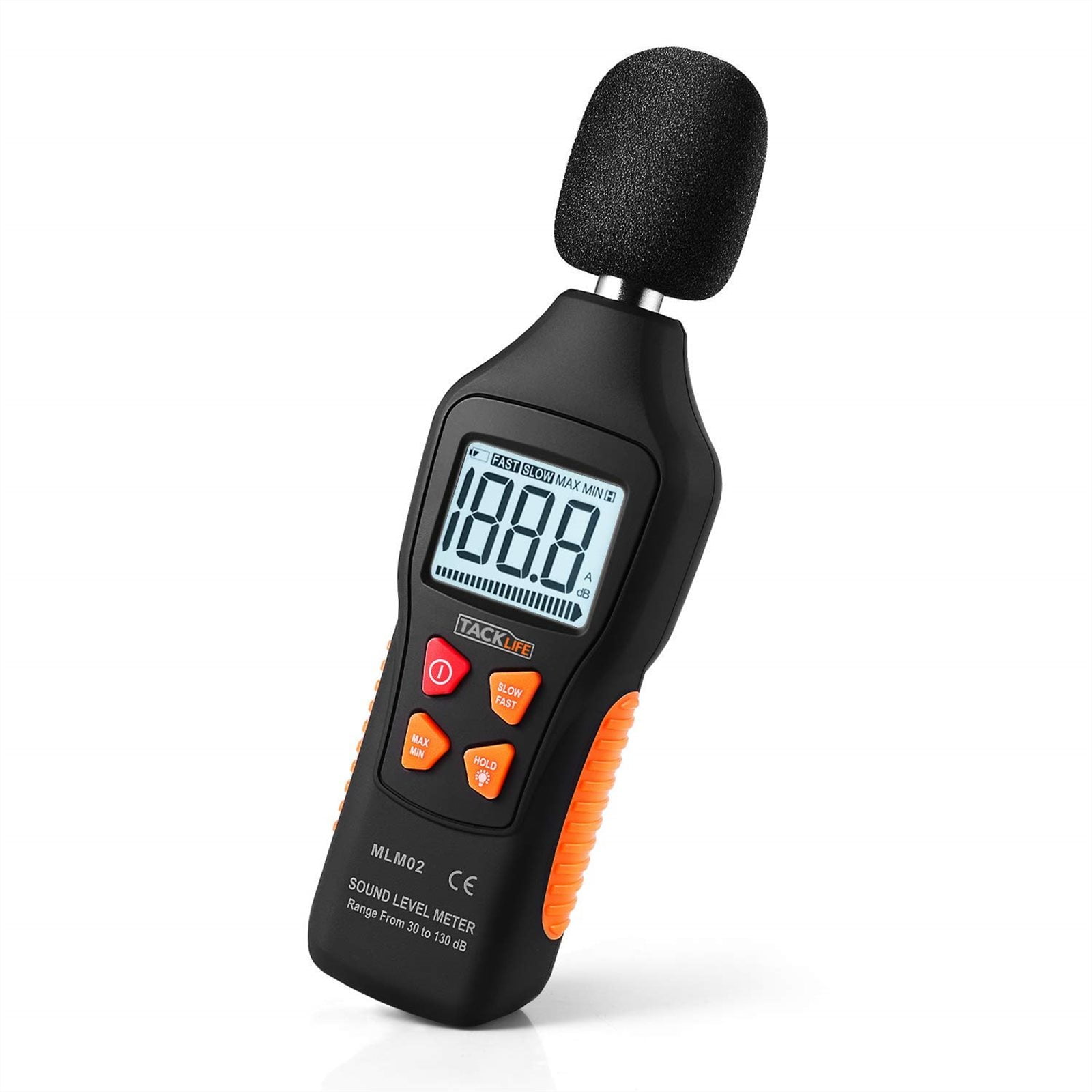 Sound Measurement Decibel Meter Digital Level 30 130 DB Audio Noise Device Dual 