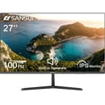 thumbnail image 1 of Monitor SANSUI Monitor de computadora IPS 100Hz de 27 pulgadas, altavoces incorporados FHD 1080P HDR Sincronización adaptativa Inclinación ajustable sin marco VESA compatible para oficina y hogar (ES-, 1 of 5