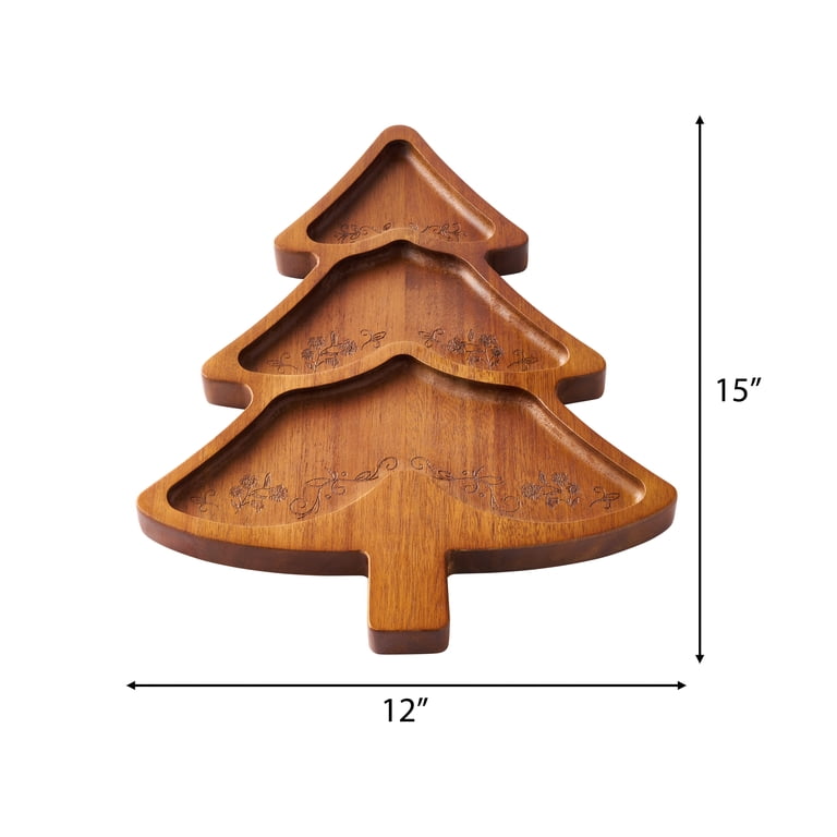 The Pioneer Woman Acacia Wood Christmas Tree Serving Board