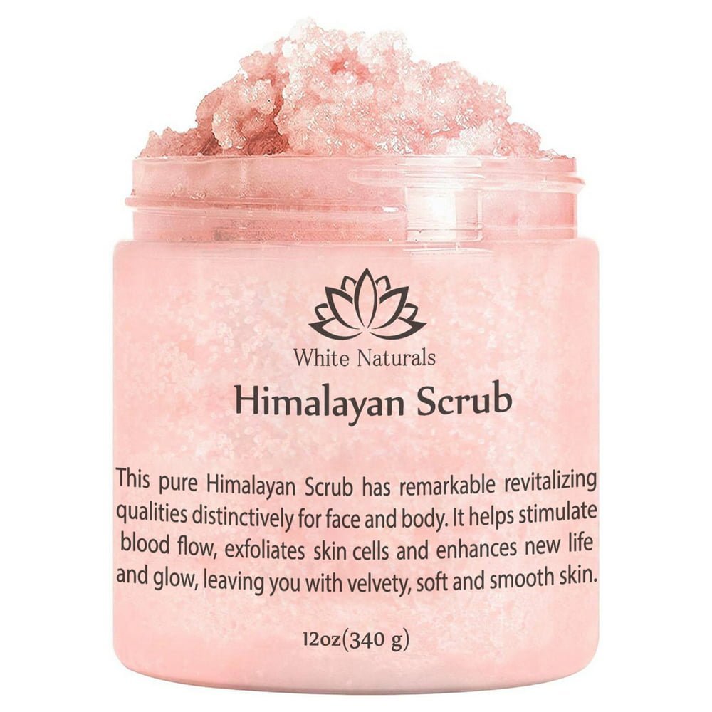 Himalayan Pink Salt Scrub Full Body Scrub With Nourishing Vitamins Exfoliate For Soft