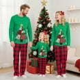 thumbnail image 6 of Gytharion Family Christmas Pajamas Matching Sets Cute Christmas Tree Print Long Sleeve Sleepwear and Plaid Pants 2 Piece Xmas PJs Set Winter Soft Comfy Holiday Loungwear for Family, 6 of 9