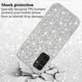 thumbnail image 4 of Compatible with Samsung S24 Plus Case Glitter Shockproof, Phone Samsung Galaxy S24 Plus Case Bling Sparkly TPU and PC Silicone Shiny Girl Women Thin Protective Cover (Silver), 4 of 14