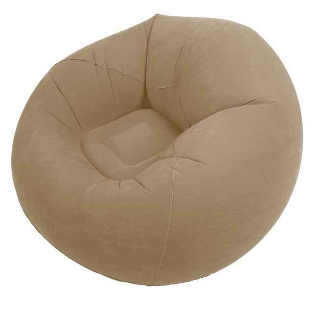 Inflatable Chair, Abrasion Resistant Blow Up Couch for Bedroom Red,Grey