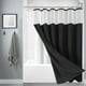 thumbnail image 1 of Accesorios de baño 3 en 1: cortina de ducha tejida y forro transparente con 12 ganchos de acero inoxidable de doble cara para baño, cortina de ducha de poliéster resistente., 1 of 6