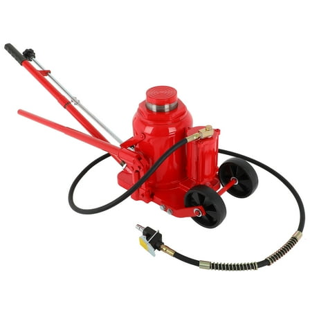 CCIYU Heavy Duty 50 Ton Air / Hydraulic Bottle Jack Red