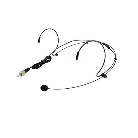 Condenser Headset Microphone Audio2000'S ACC6540H-02B - Professional Miniature Condenser Headset Microphone, Black ()