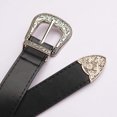 thumbnail image 4 of Women Leather Belts Ladies Vintage Western Design Waist Belt for Pants Jeans Dresses,108cm,Black, 4 of 5