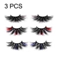thumbnail image 2 of Pestañas Glamnetic, Pestañas con Color, Pestañas de Visón, Pestañas para Extensiones de Pestañas de Maquillaje - 3 Pares, 2 of 5