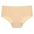 thumbnail image 3 of TrowBridge bragas sin costuras para mujer, ropa interior de satén de seda suave, borde ondulado, calzoncillos acogedores, lencería respetuosa con la piel, calzoncillos deportivos sexys, 3 of 4