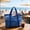 Blue#2, variant on Ratfeit Beach Bag Organizer, Large Beach Tote Bags Foldable Mesh Swimming Pool Bag with Mini Pockets - Sandproof, Waterproof for Travel, Pool, Gym, Cruise