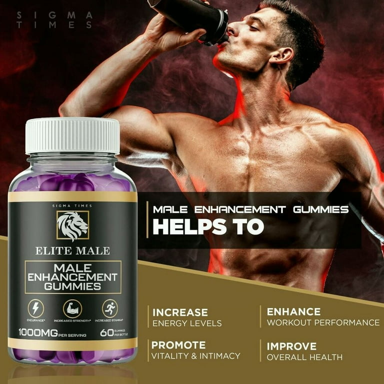 Elite Male Gummies for Men, Performance Enhancement Formula ...