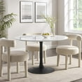 thumbnail image 1 of Modway Lippa Table à Manger Ronde de 48 Pouces en Noir et Blanc, 1 of 7