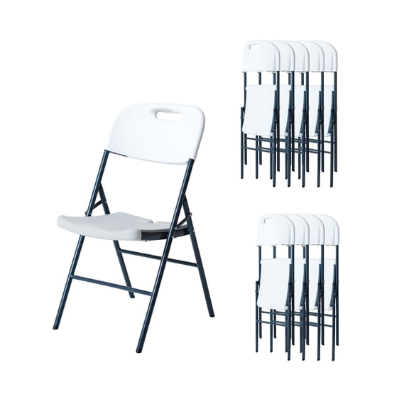 Sillas Plegables Blancas Paquete 10 piezas LOOMBER