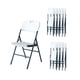 thumbnail image 1 of Sillas Plegables Blancas Paquete 10 piezas LOOMBER, 1 of 5