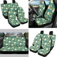 thumbnail image 2 of KUIFORTI Avocado Print 11 PCS Car Seat Cover Set Car Seat Cover Steering Wheel Cover Auto Seat Belt Cover Seatbelt Cup Coasters Automotive Interior Accessories for Cars, 2 of 6