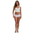 thumbnail image 5 of Unique Bargains Women's Lace Ice Silk Mid Rise Comfort Underpants L White, 5 of 6