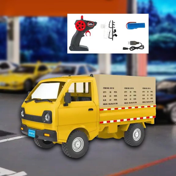 Camión de Juguete 1/16 Hugo Coche de Control Remoto Amarillo