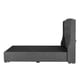 thumbnail image 3 of Box Base Cama Queen Size + Cabecera Zefyr Gris Oscuro, 3 of 8
