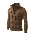 thumbnail image 1 of EGNMCR Jackets for Men Men's Fashion Color Matching Splicing Jacket Sweater Casual Jacket, 1 of 4