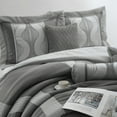thumbnail image 4 of Kath 7 Piece Comforter Set, California King, Grey, 4 of 4