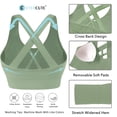 thumbnail image 5 of Sujetador deportivo Evercute acolchado de soporte medio para mujer, 5 of 5