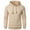 Khaki, variant on Mens Hooded Sweatshirt Casual Long Sleeve Drawstring Waffle Knit Hoodies Slim Fit Hoodies Pullover