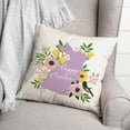 thumbnail image 3 of Creative Products Happy Easter Floral Bunny 16 x 16 Spun Poly Pillow, 3 of 3