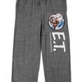 thumbnail image 2 of E.T. Character Logo Men's Heather Gray Sleep Pajama Pants-Medium, 2 of 5