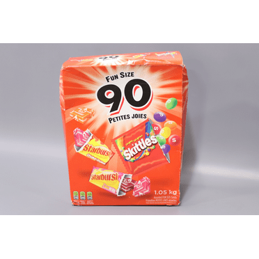 Skittles and Starburst Fun Size Candy Variety Pack, 90ct., 1.05kg/2.3 lbs., {Imported from Canada}