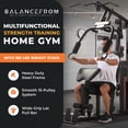 thumbnail image 5 of BalanceFrom Multifunctional Home Gym Workout Station with Floor Mat & 160 lb. Weight Stack, 5 of 10