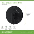 thumbnail image 7 of Symmons S3590BBBZTRM Dia Single Handle Volume Control Valve Trim - Bronze, 7 of 7