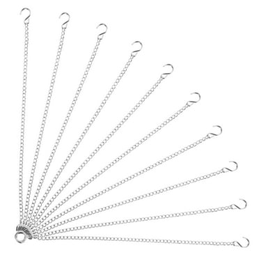 Himition 10pcs Metal Hanging Chains With Hooks Chains For Hanging Posters Bird Feeders Decorative Chains For Hanging Picture Hanging Chains